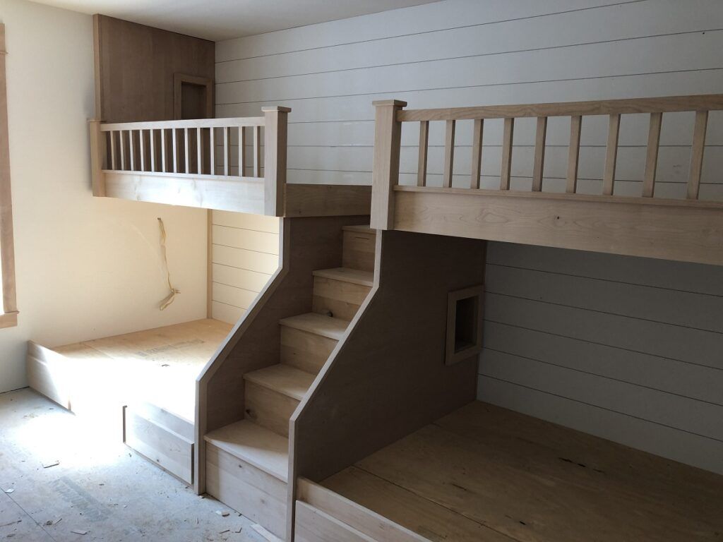Custom bunkbeds before finish added