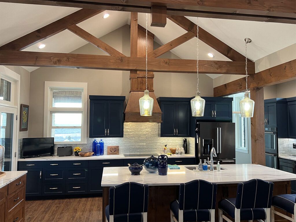 Custom Kitchen with Island Seating
