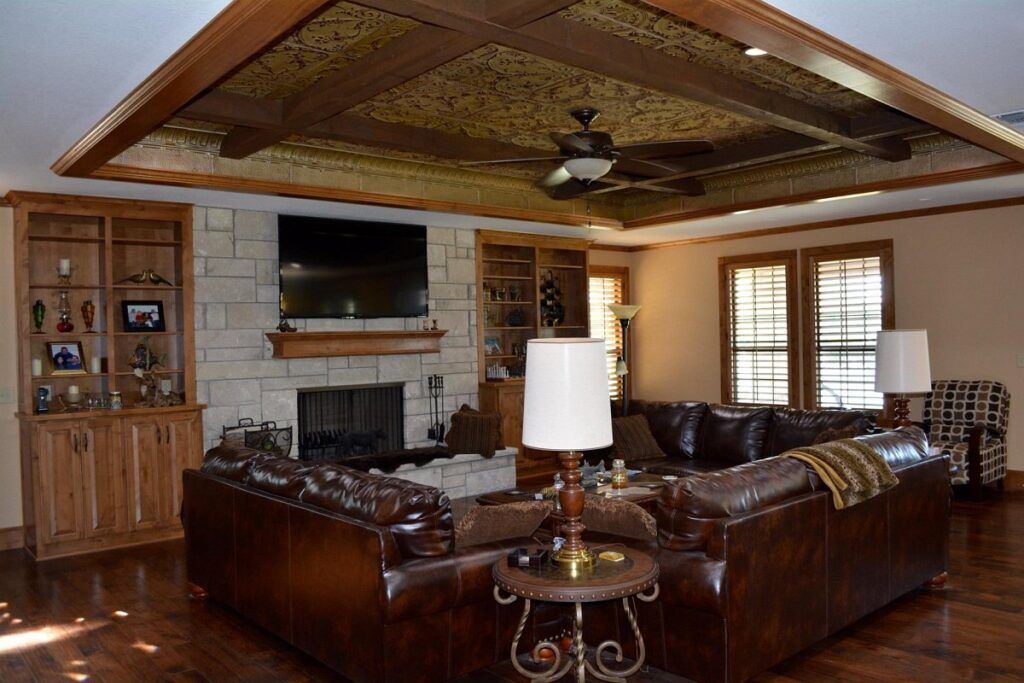 Living Area with Fireplace