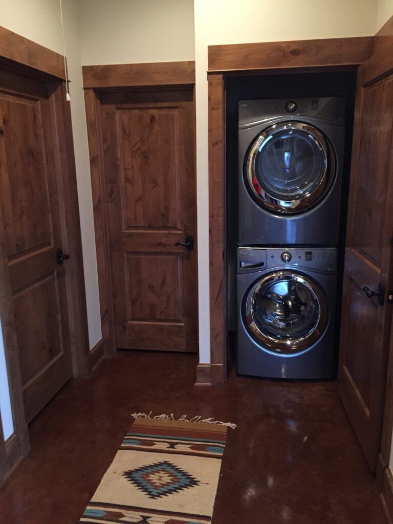 Custom washer-dryer hideaway